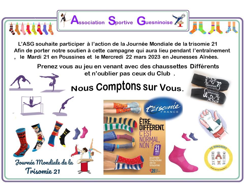 Asg guesnain campagne trisomie 21 2023