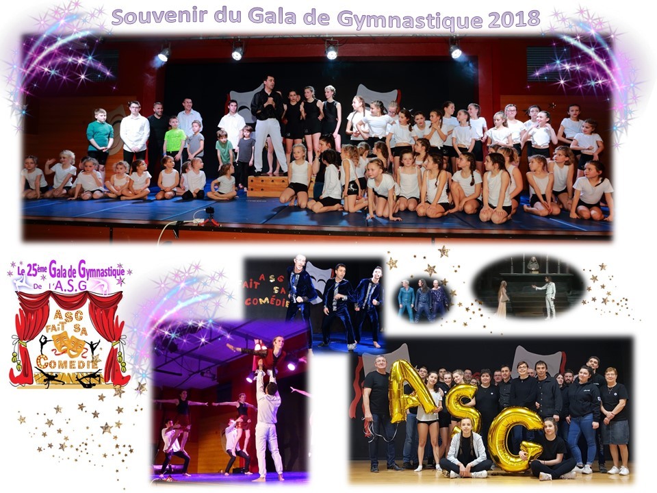 Asg gala gymnastique souvenir 2018